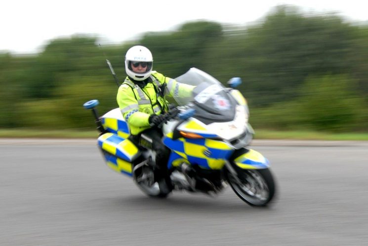 BMW R1200RTP motorcycle ridden by PC Simon Ross 2009 (Gloucestershire Police Archives URN 6867) | Photograph from Simon Edwards
