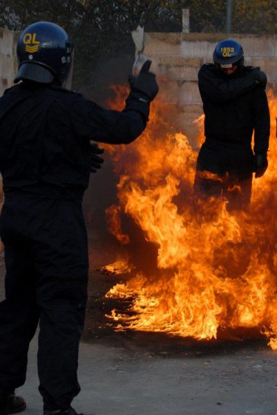Riot Training 2010 (Gloucestershire Police Archives URN 6879) | Photograph from Simon Edwards