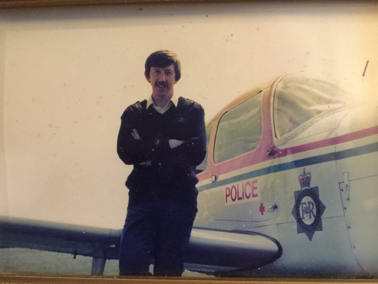 The photo was taken when I was returning from a photo shoot with Scenes Of Crime Officers on 30th March 1993. We had taken hundreds of pictures of Sharpness Docks in relation to the murder of Carol Clark. That was the first time the Force ever paid me for flying. (Gloucestershire Police Archives URN 7950)  | Photograph from Terry Dwight