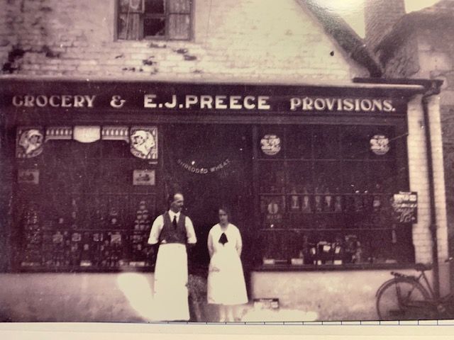 Ted and his wife Louisa were grocers in the High Street, Prestbury Louisa (Lou) was the daughter of George Pearce. (Gloucestershire Police Archives URN 9061) | From Geoff North 