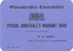 The Special Constabulary in Gloucestershire During World War Two
