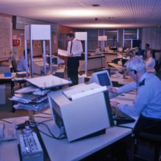 Control Room Head Quarters 1980s (Gloucestershire Police Archives URN 10894-1) | Photograph from David Hanks